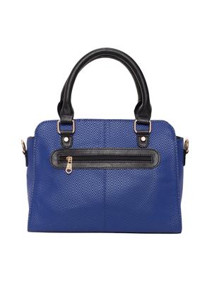 blue leatherette (pu) printed handbag - 15361384 - Standard Image - 2