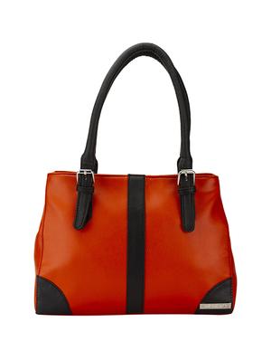 orange leatherette (pu) combo handbag - 15361424 - Standard Image - 2