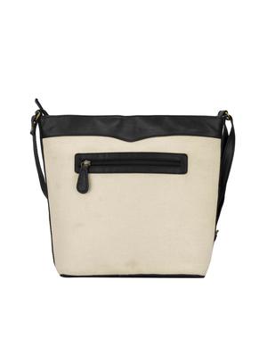beige leatherette (pu) regular sling bag - 15361441 - Standard Image - 2