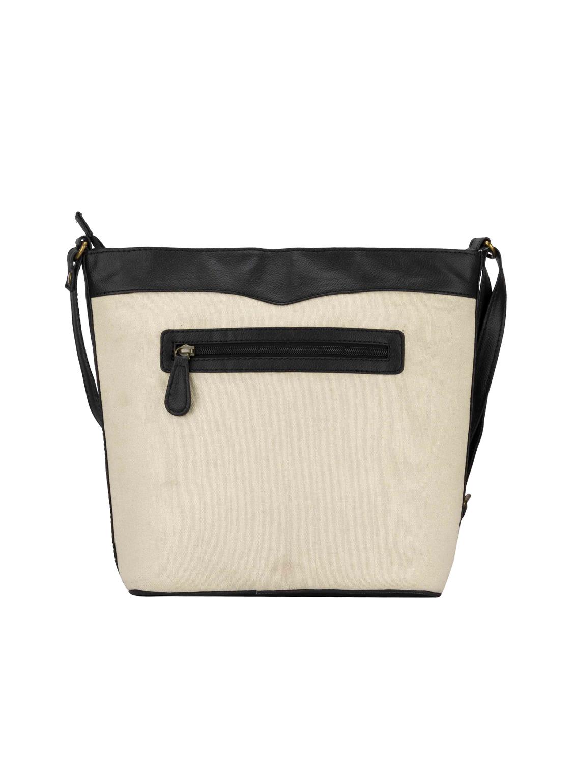 beige leatherette (pu) regular sling bag - 15361441 - Zoom Image - 2