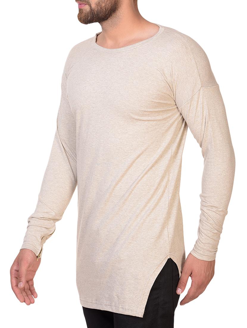 beige cotton blend t-shirt - 15361722 - Zoom Image - 2