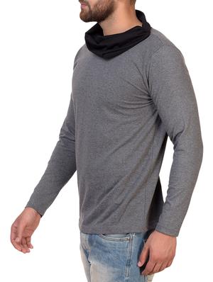 grey cotton blend t-shirt - 15361723 - Standard Image - 2