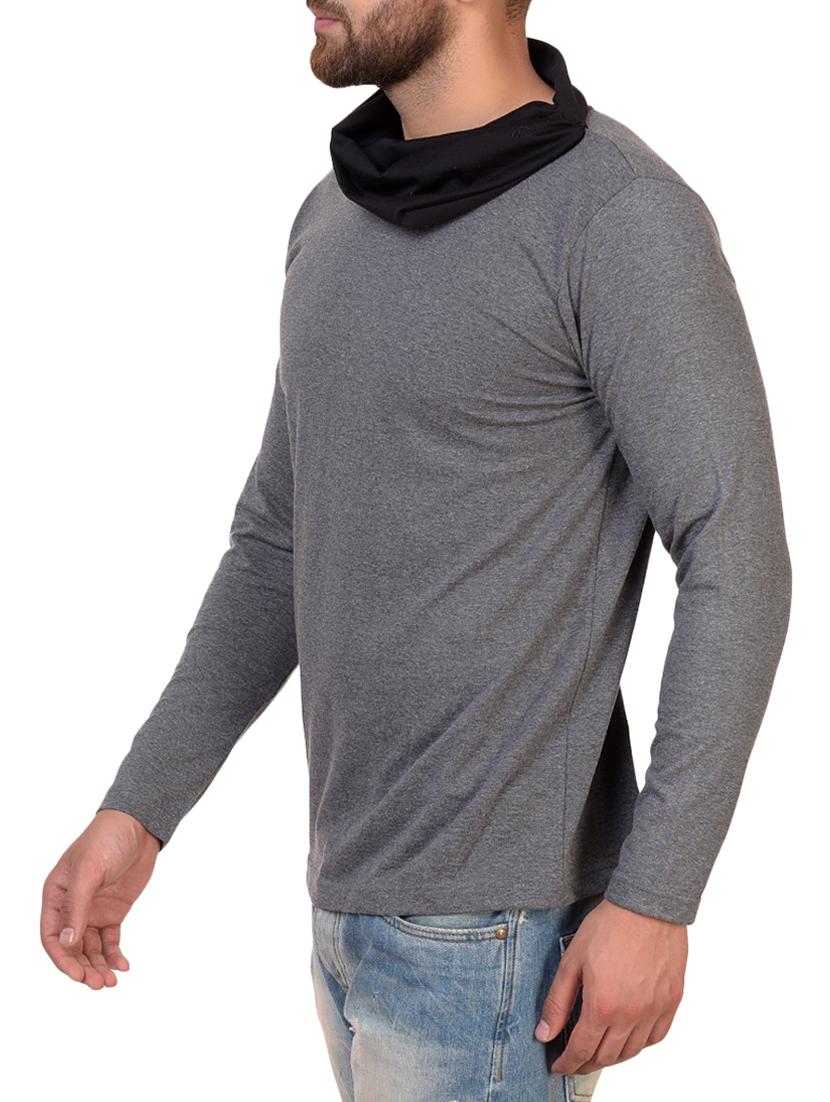 grey cotton blend t-shirt - 15361723 - Zoom Image - 2