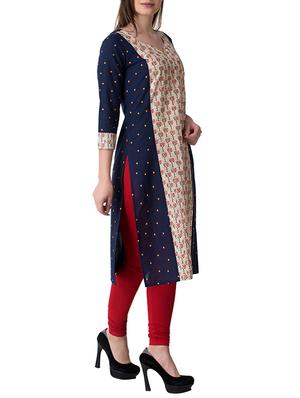 printed straight kurta - 15362689 - Standard Image - 2