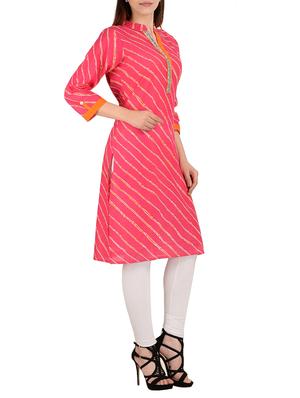 leheriya straight kurta - 15362942 - Standard Image - 2