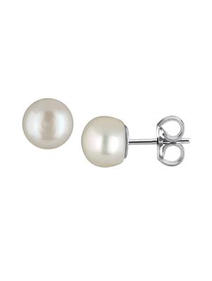 silver metal studs earring - 15363243 - Standard Image - 2