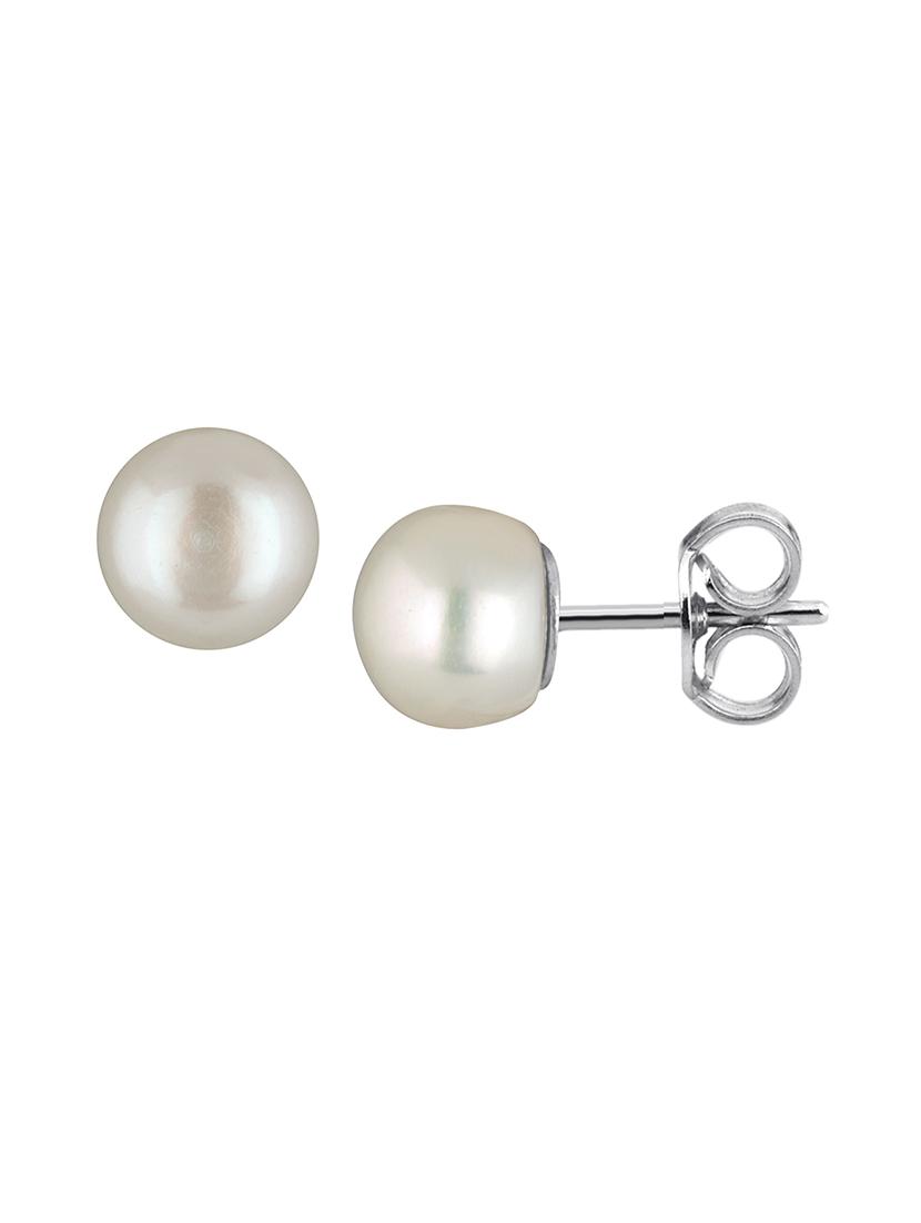 silver metal studs earring - 15363243 - Zoom Image - 2