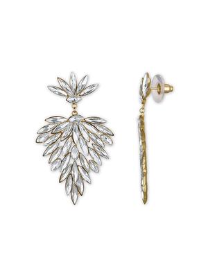gold metal drop earring - 15363256 - Standard Image - 2