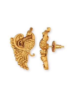 gold brass drop earring - 15363279 - Standard Image - 2