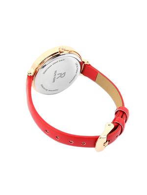 ralph pierre sublime women analog watch with white dial & red strap - 15363890 - Standard Image - 2