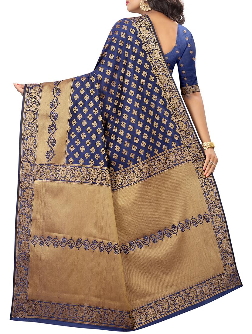 zari woven kanjivaram saree with blouse - 15364746 - Zoom Image - 2