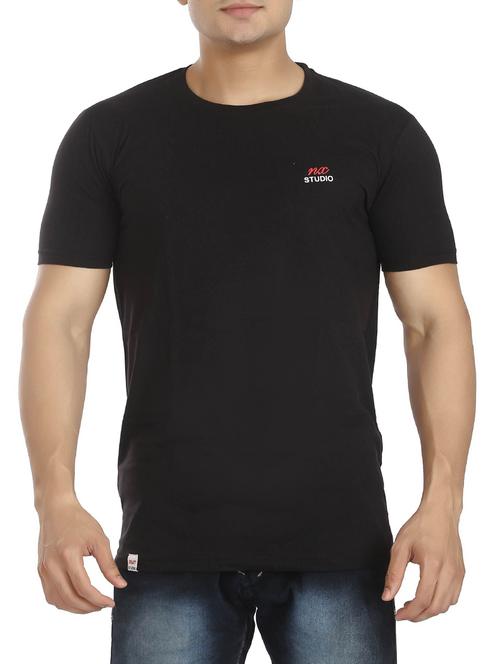 black cotton t-shirt - 15366955 - Very Small Image - 1