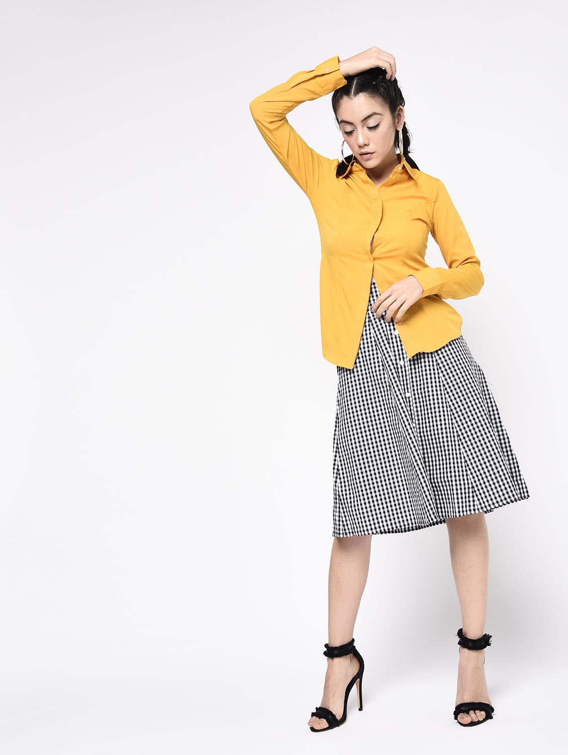 concealed placket solid shirt - 15366978 - Zoom Image - 2