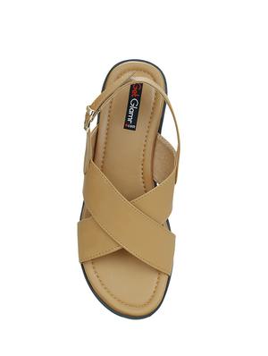 beige platforms wedges - 15367471 - Standard Image - 5