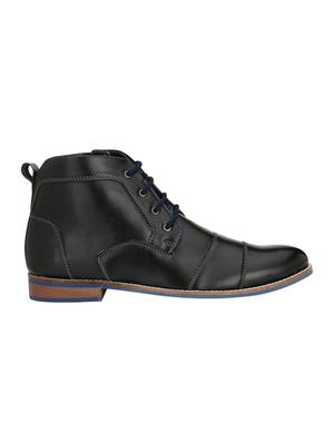 black leatherette lace-up derby - 15375404 - Standard Image - 2