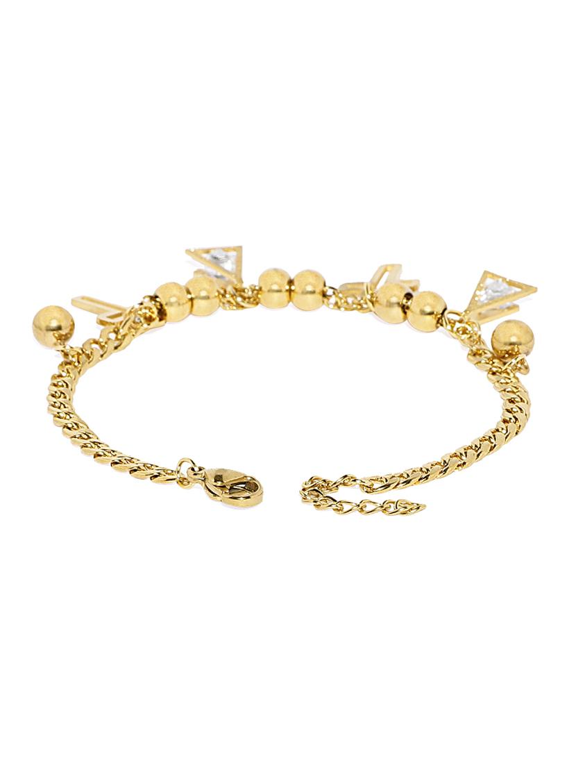 gold metal links bracelet - 15375422 - Zoom Image - 5