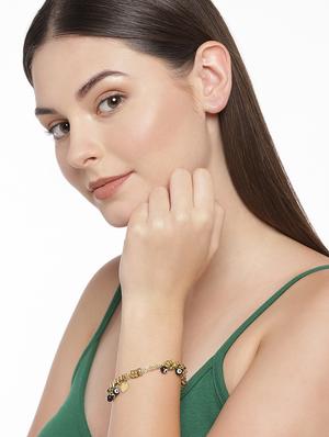 gold metal links bracelet - 15375524 - Standard Image - 2