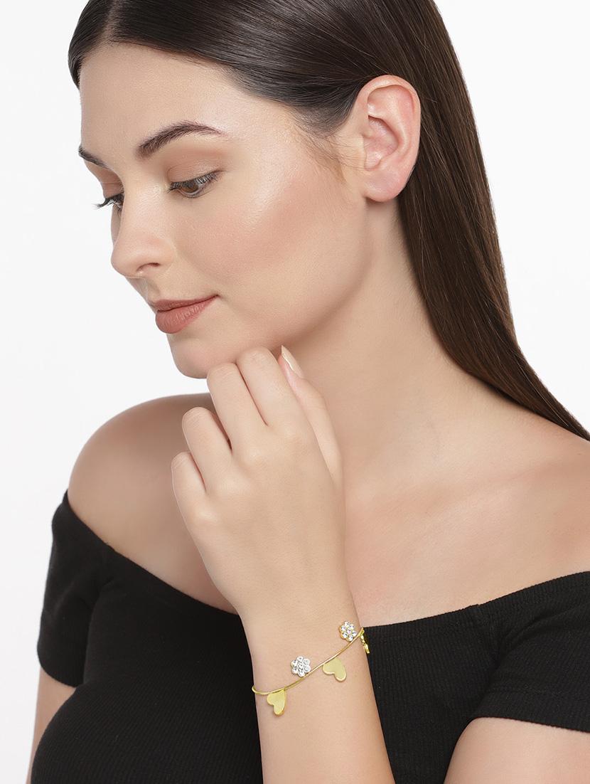 gold metal links bracelet - 15375557 - Zoom Image - 2