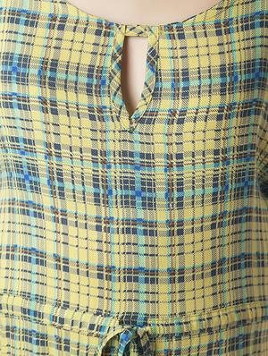 Checkered maternity wear dress - 15376015 - Standard Image - 5