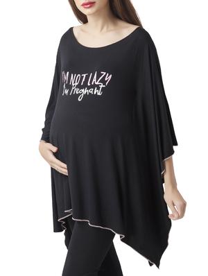 Printed maternity wear poncho - 15376028 - Standard Image - 2