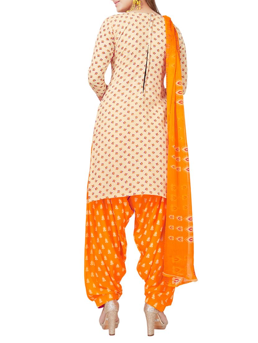 floral print unstitched salwar suit - 15378517 - Zoom Image - 2
