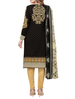 printed unstitched churidaar suit - 15378531 - Standard Image - 2