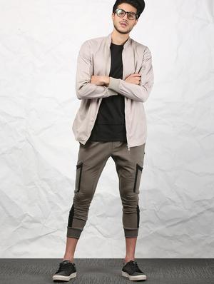 beige polyester casual jacket - 15379744 - Standard Image - 5