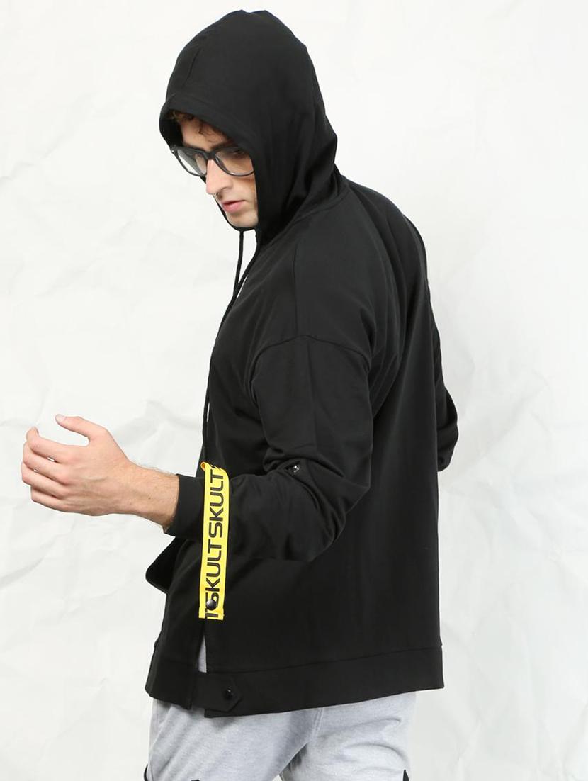 black cotton sweatshirt - 15379845 - Zoom Image - 2