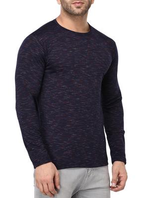 navy blue cotton blend t-shirt - 15382189 - Standard Image - 2
