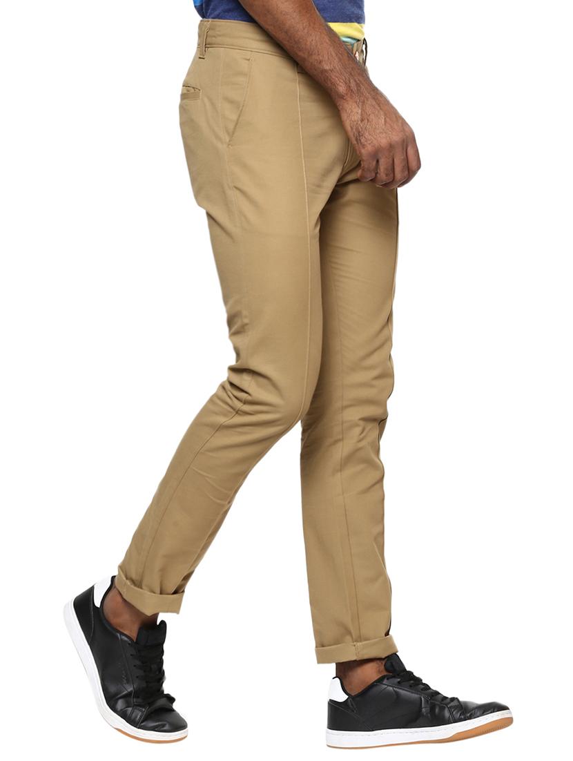 beige cotton chinos casual trouser - 15383708 - Zoom Image - 2