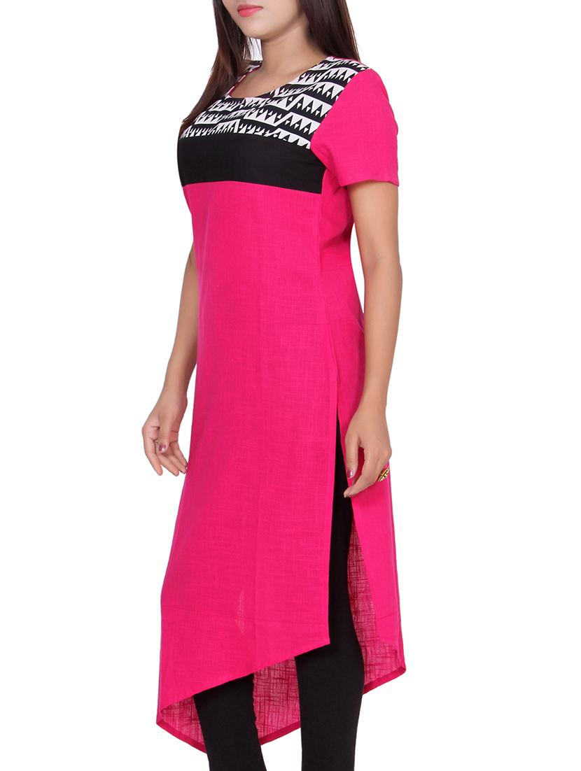 asymmetric printed kurta - 15383818 - Zoom Image - 2