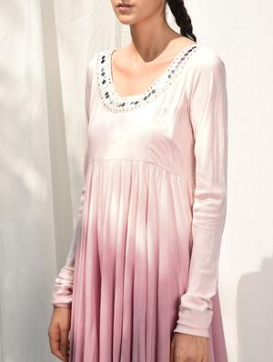mirror work ombre kurta with stole - 15384121 - Standard Image - 5
