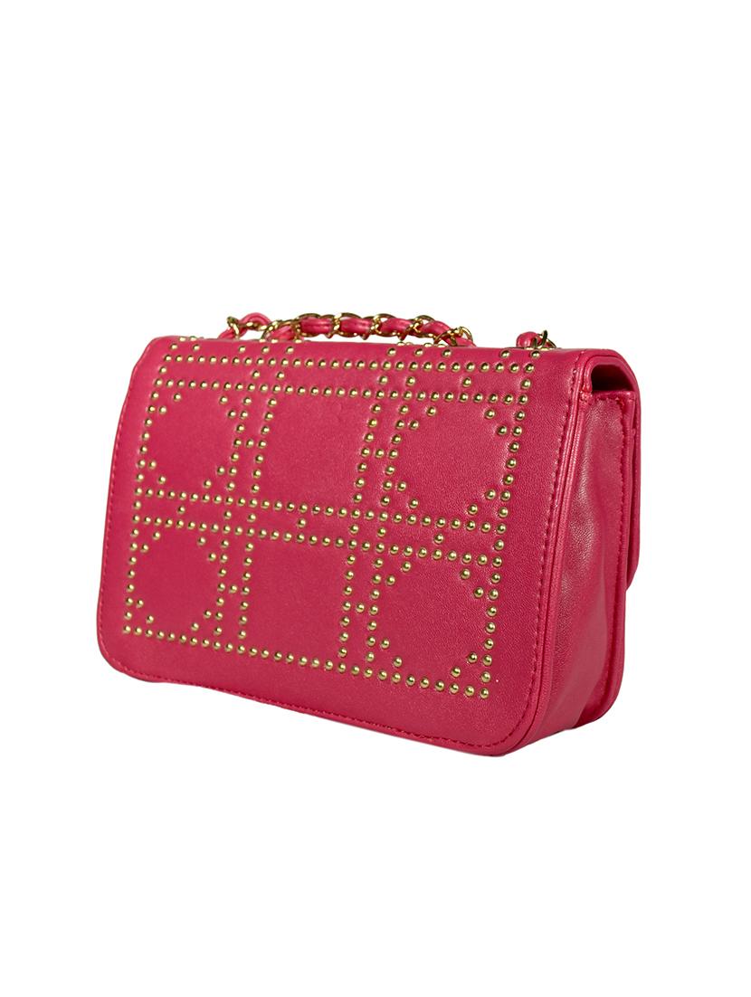 pink leatherette (pu) regular sling bag - 15384499 - Zoom Image - 2