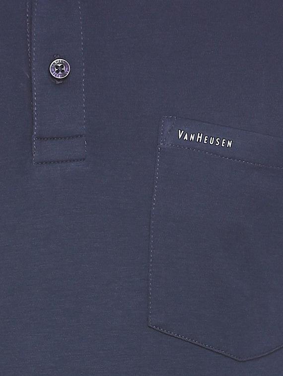 navy blue cotton pocket t-shirt - 15384757 - Zoom Image - 5