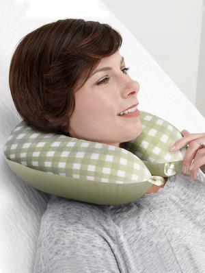 U Shaped Memory Foam Neck Pillows? Comfortable for Neck Support Cushion For Kids /Adults/ Car /Office /Sleeping cover - 15385104 - Standard Image - 2