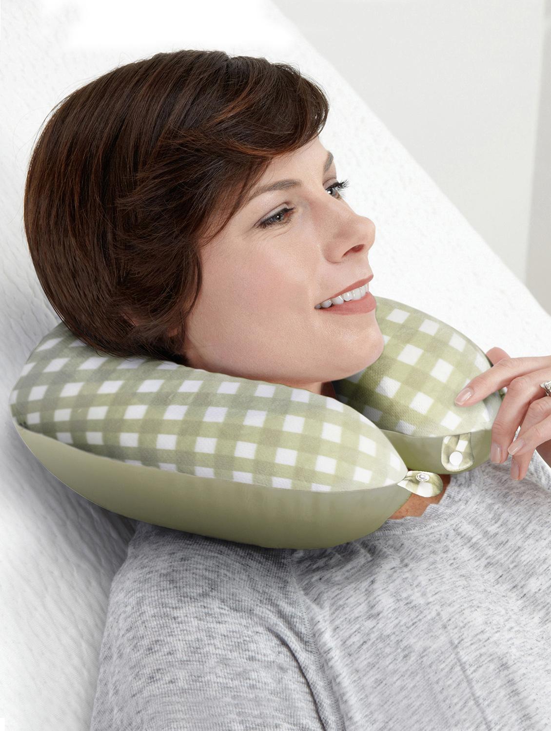 U Shaped Memory Foam Neck Pillows? Comfortable for Neck Support Cushion For Kids /Adults/ Car /Office /Sleeping cover - 15385104 - Zoom Image - 2