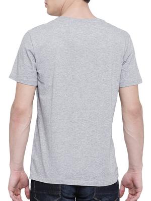 grey cotton chest print t-shirt - 15385761 - Standard Image - 2
