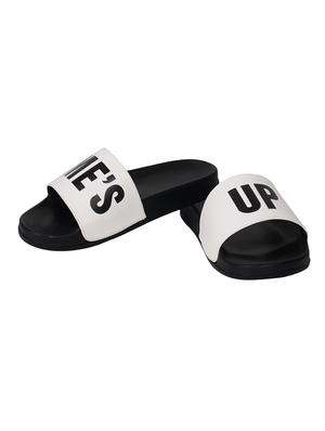 white slip on flip flops - 15385832 - Standard Image - 2