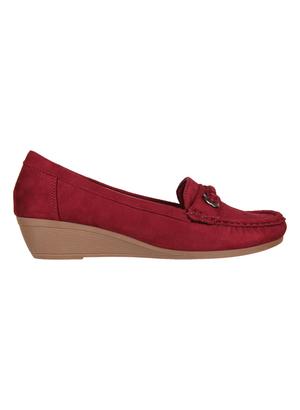Flat n Heels maroon Wedges - 15386149 - Standard Image - 2