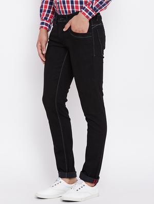 black denim plain jeans - 15386630 - Standard Image - 2