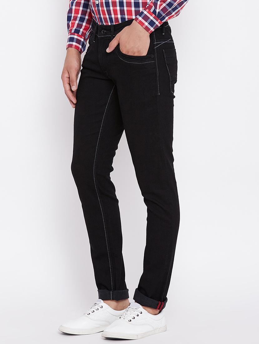 black denim plain jeans - 15386630 - Zoom Image - 2