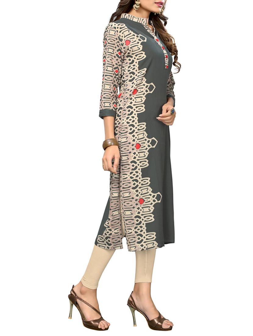straight printed kurta - 15387825 - Zoom Image - 2