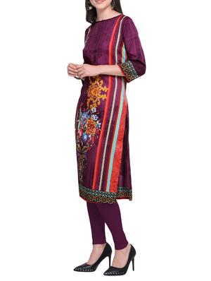 printed straight kurta - 15387924 - Standard Image - 2