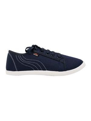 navy canvas laceup sneakers - 15388536 - Standard Image - 2