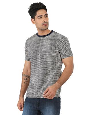 beige cotton all over print t-shirt - 15390000 - Standard Image - 2