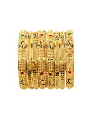 gold tone bangles - 15390121 - Standard Image - 2