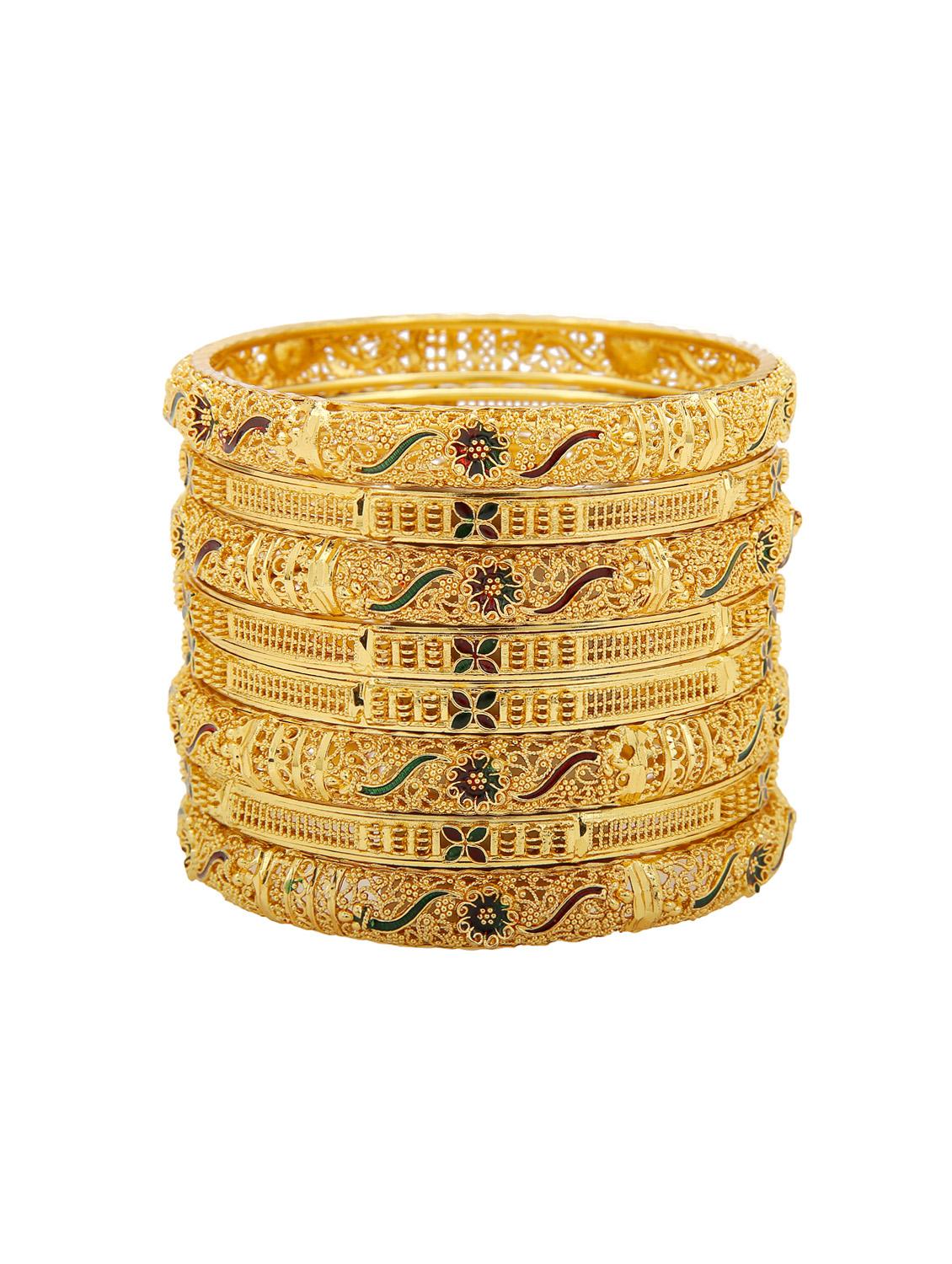 green gold tone bangles - 15390130 - Zoom Image - 2