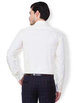 beige cotton formal shirt - 15391314 - Standard Image - 2