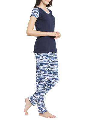 printed nightwear pajama set - 15391639 - Standard Image - 2