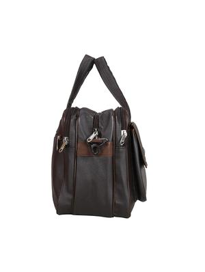 brown leatherette (pu) messengerbag - 15391653 - Standard Image - 5